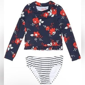 EUC size 6 Janie and Jack Rashguard 2 pc Swimsuit!